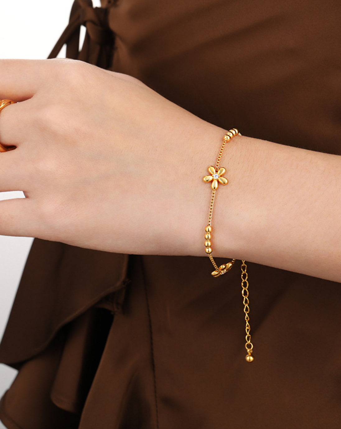 Gold Floral Bracelet