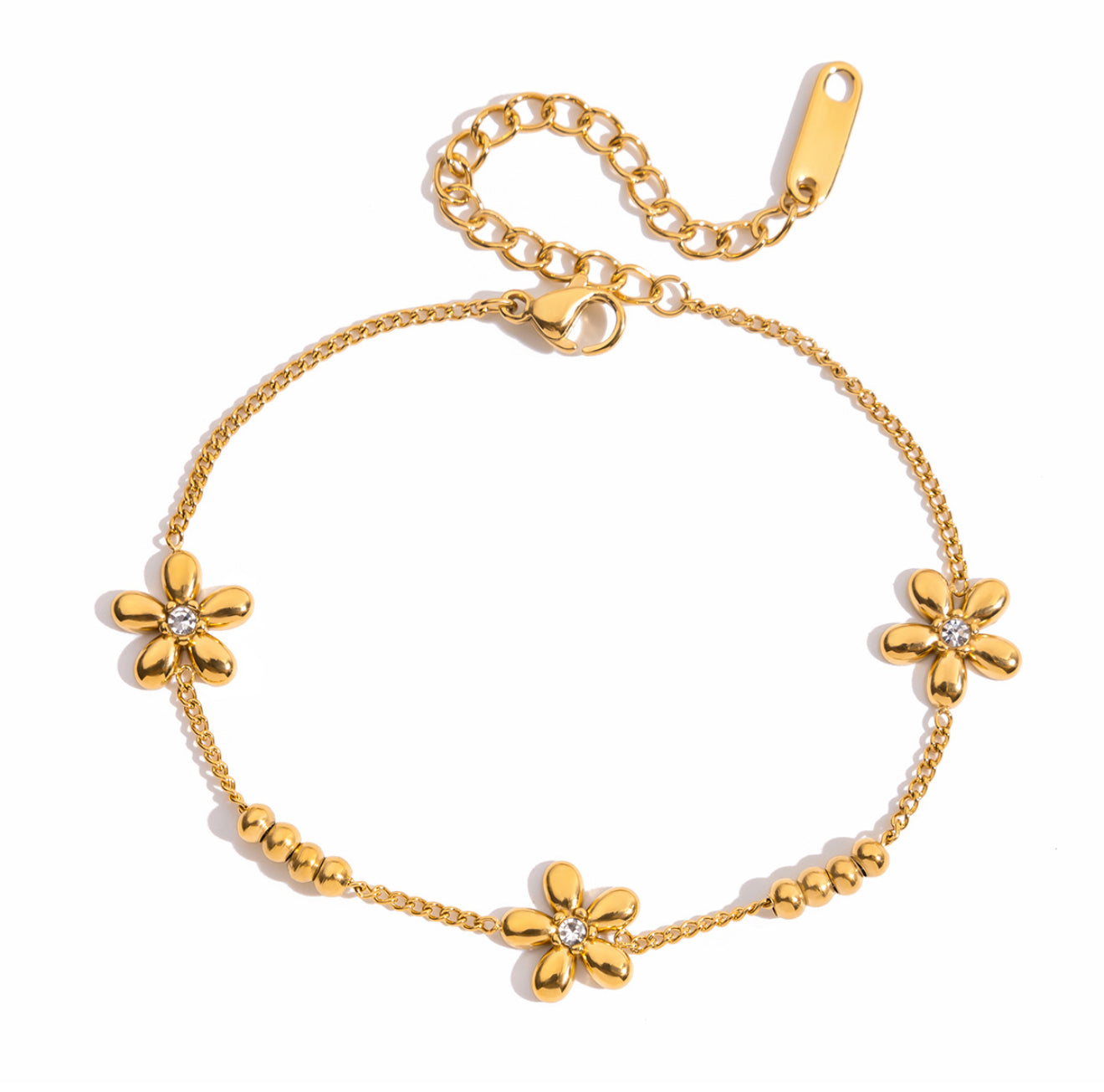 Gold Floral Bracelet