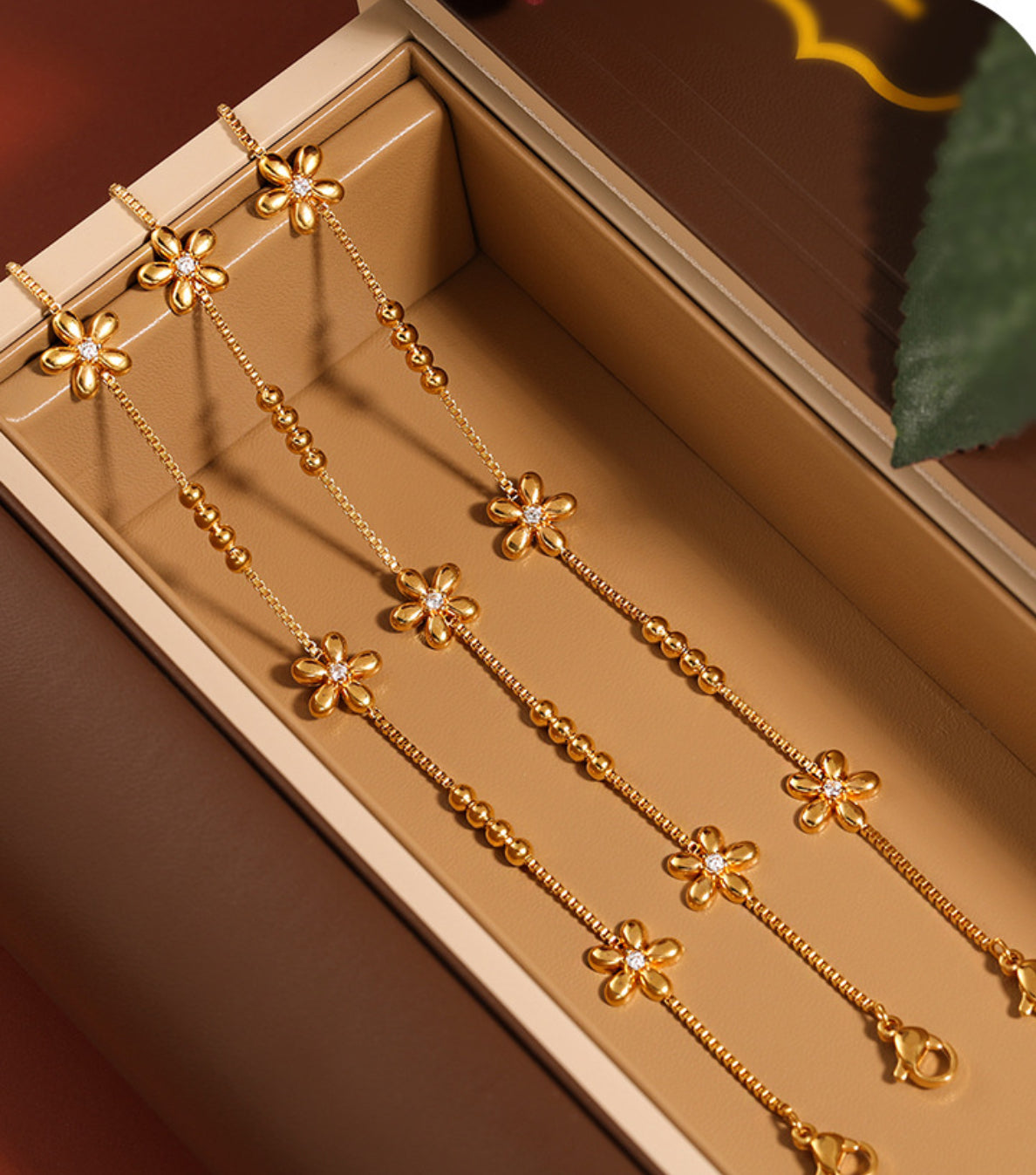 Gold Floral Bracelet