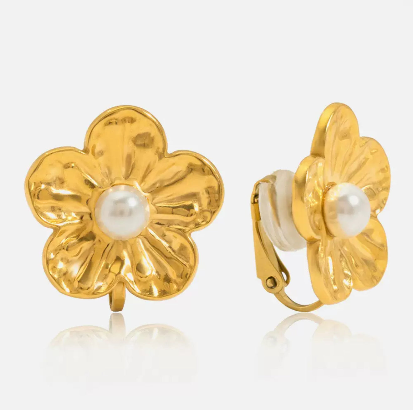 Floral Pearl Studs
